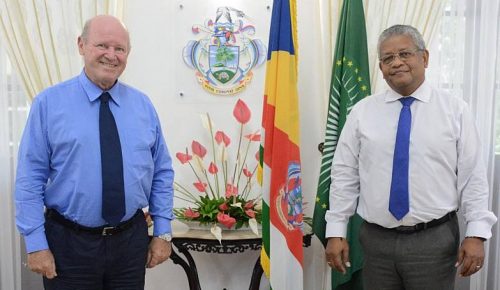 Seychelles President Receives Mr Alain St Ange at State House-TRAVELINDEX Seychelles President Receives Mr Alain St Ange at State House