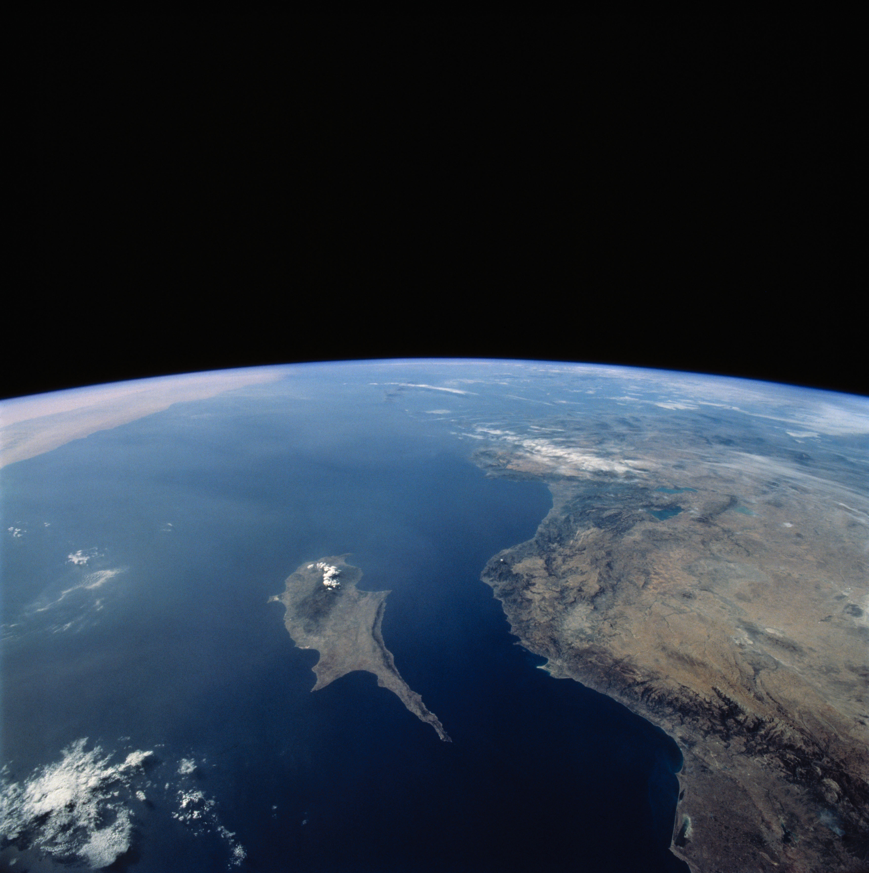 Earth observation photographs taken by the STS-58 crew. Cyprus, Türkiye, and the eastern Mediterranean Sea.