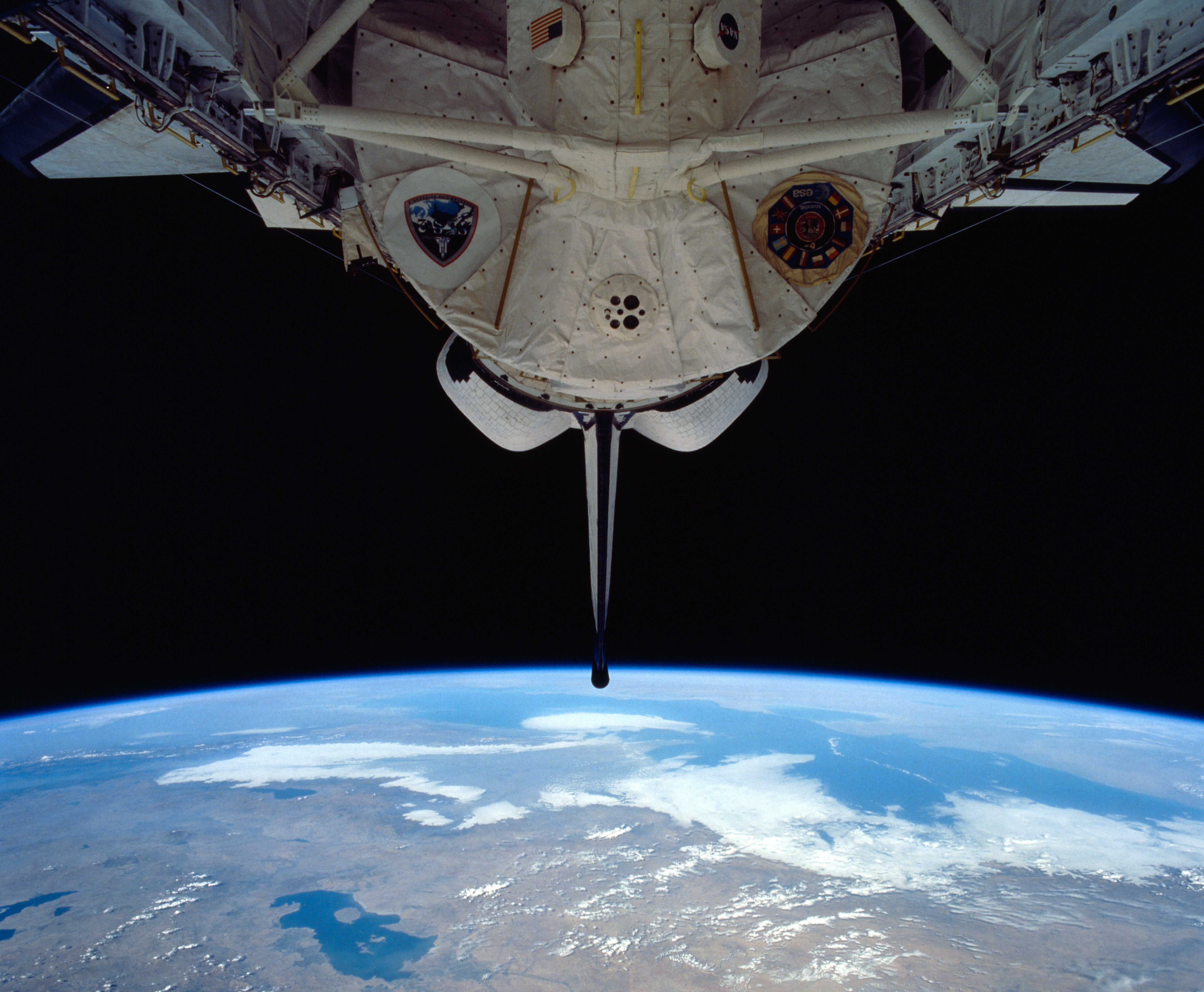 View of the Spacelab module in Columbia’s payload bay