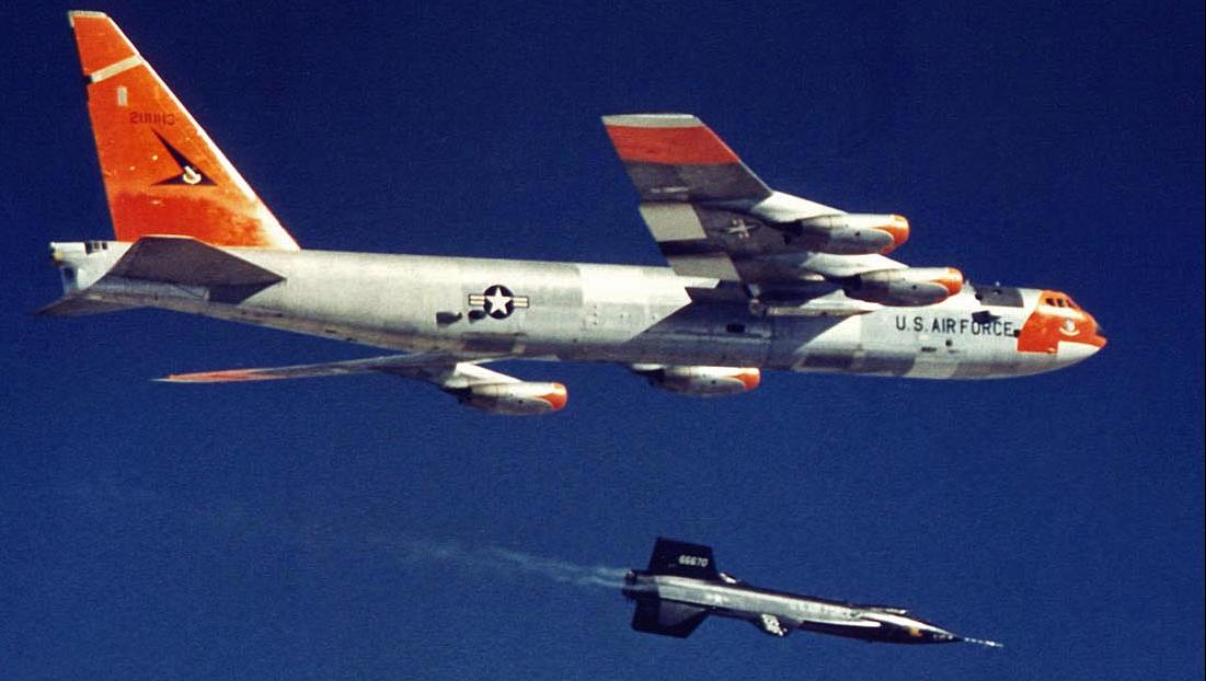 X-15-1 begins its first unpowered glide flight