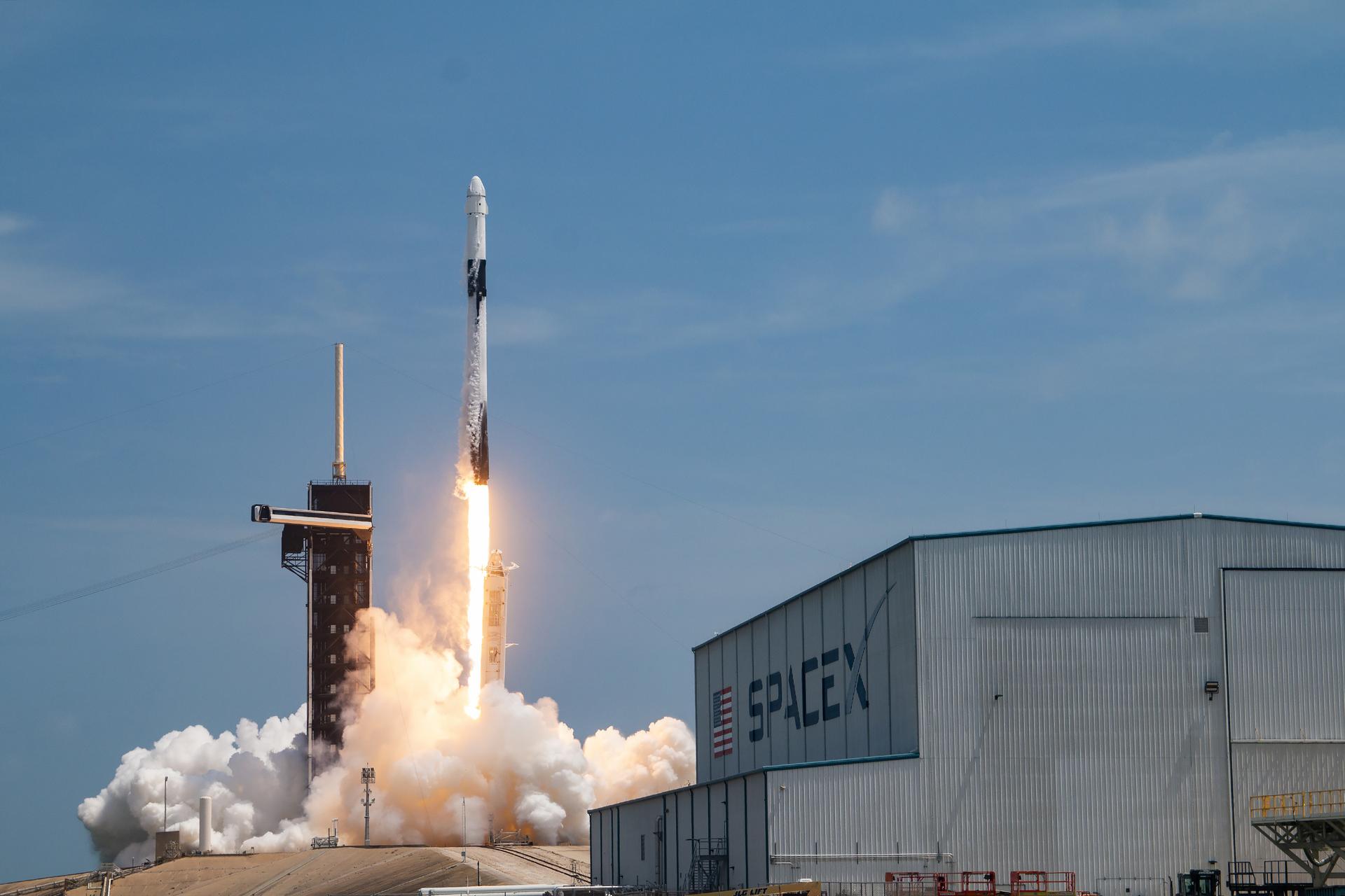 SpaceX's Falcon 9 rocket lifts off from Kennedy Space Center's Launch Complex 39A in Florida.