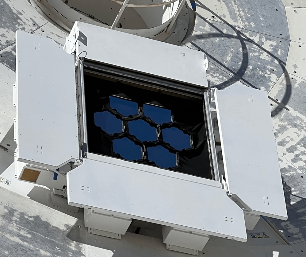 Close-up of the optical terminal on Deep Space Station 13